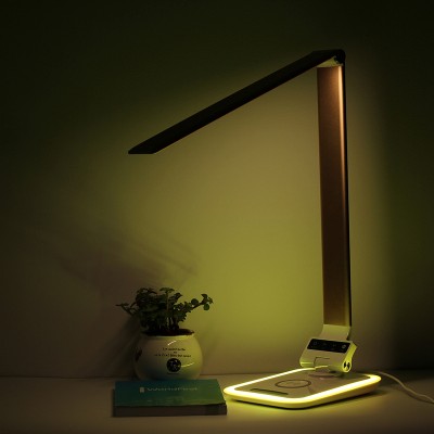 New arrival moonlight led nail table lamp with wireless charger